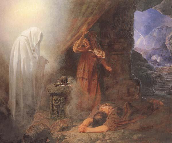 Edward Henry Corbould,RI,RWS Saul and the Witch of Endor (mk46) Germany oil painting art